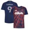 Leonardo Campana New England Revolution adidas 2026 Independence Day Replica Jersey - Blue - Front View