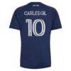 Carles Gil New England Revolution adidas 2026 Independence Day Replica Jersey - Blue - Detail View