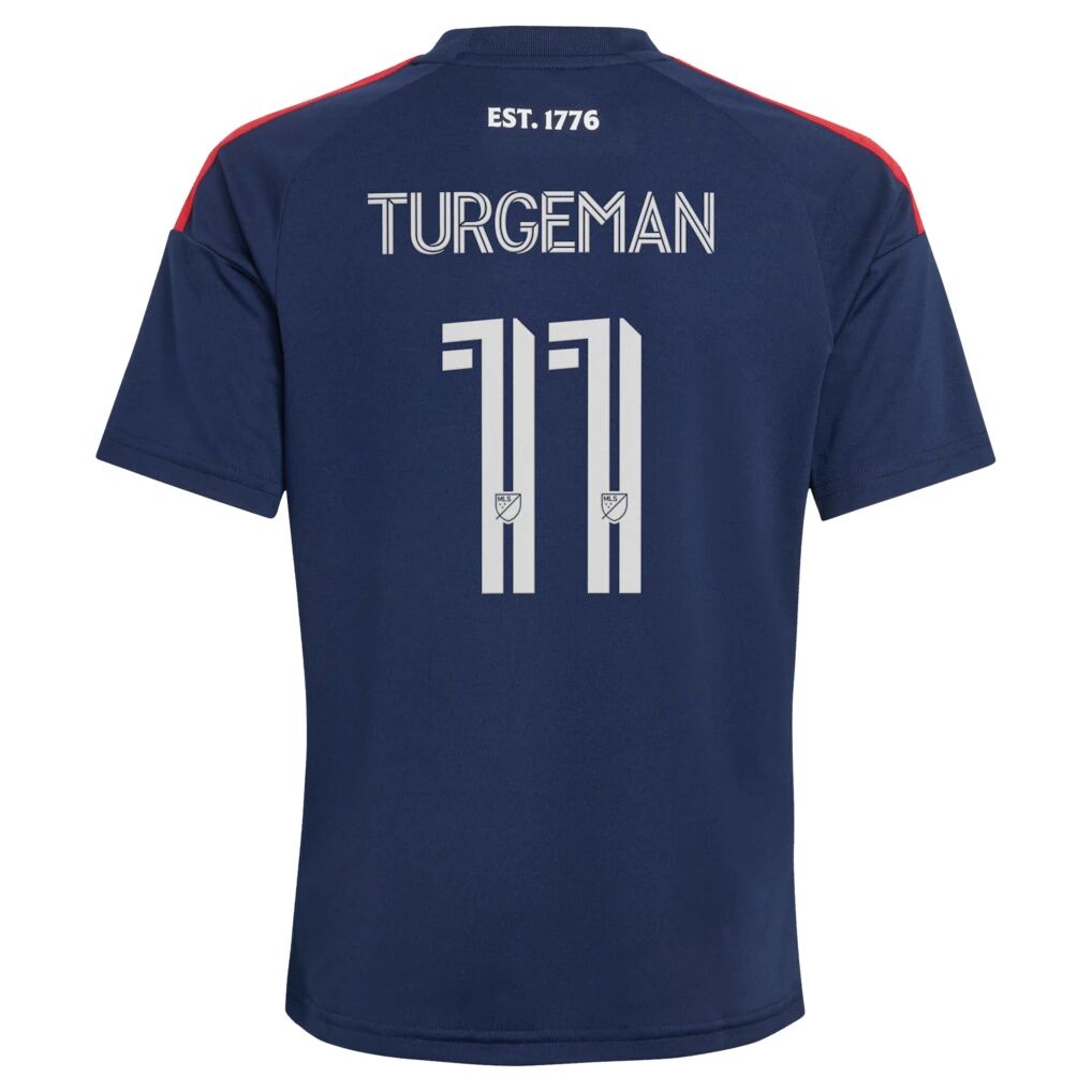 Dor Turgeman New England Revolution adidas Youth  2026 Independence Day Replica Jersey