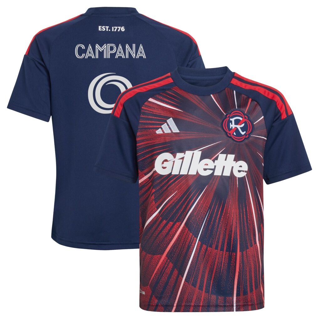 Leonardo Campana New England Revolution adidas Youth  2026 Independence Day Replica Jersey