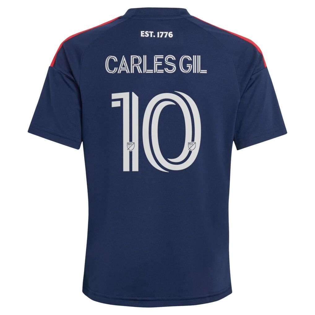 Carles Gil New England Revolution adidas Youth  2026 Independence Day Replica Jersey