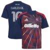 Carles Gil New England Revolution adidas Youth 2026 Independence Day Replica Jersey - Blue - Front View