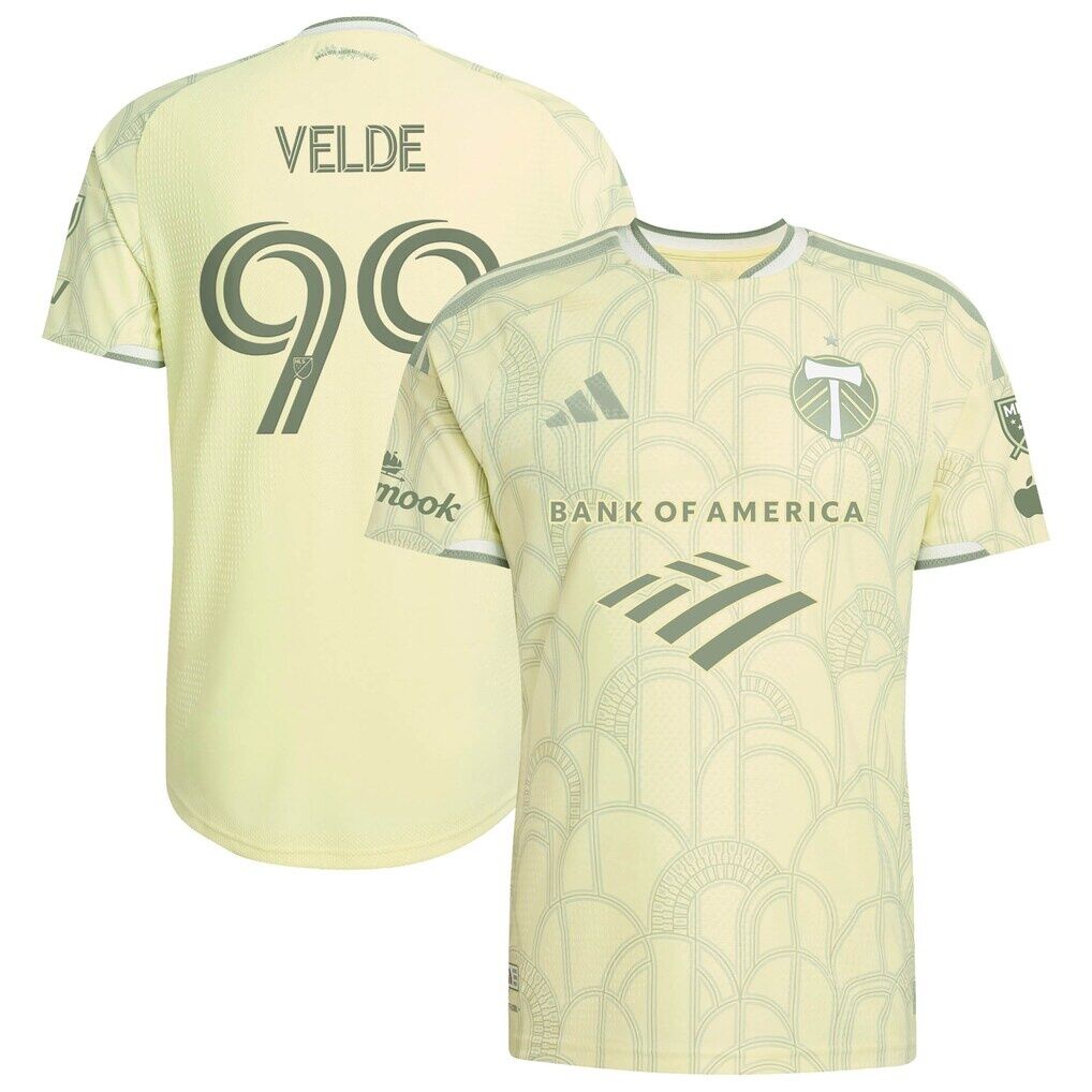 Kristoffer Velde Portland Timbers adidas 2026 Civic Stadium Kit On-Field Authentic Patch Jersey
