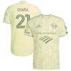 Diego Chara Portland Timbers adidas 2026 Civic Stadium Kit On-Field Authentic Patch Jersey - Yellow - Front View