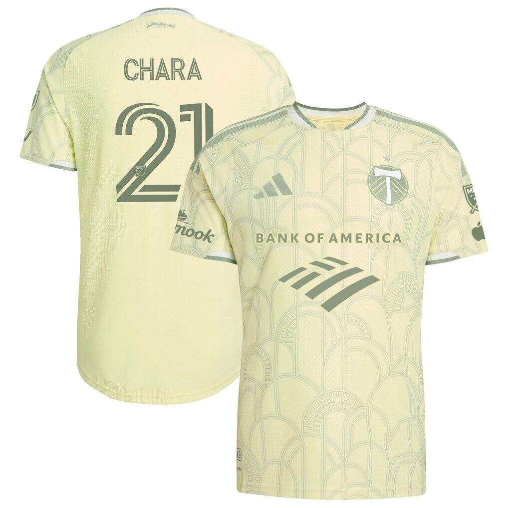 Diego Chara Portland Timbers adidas 2026 Civic Stadium Kit On-Field Authentic Patch Jersey