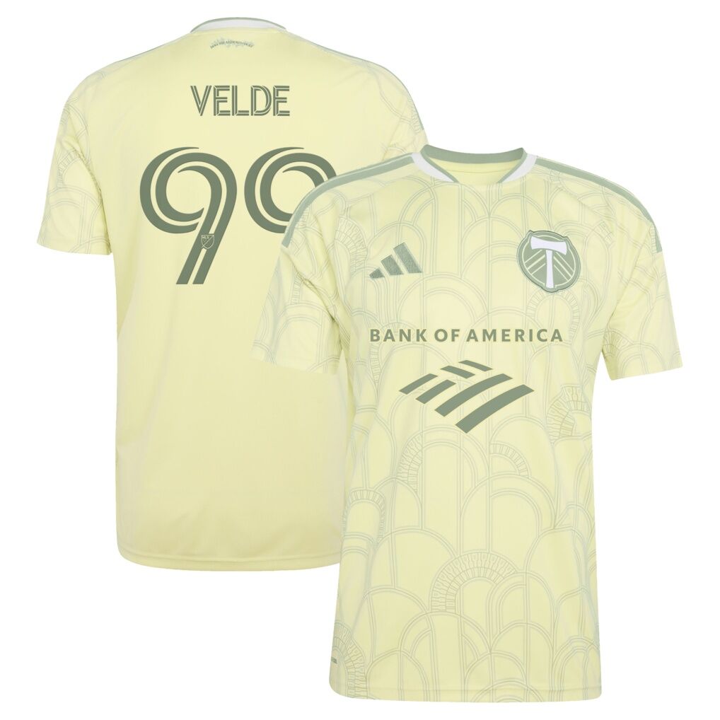 Kristoffer Velde Portland Timbers adidas 2026 Civic Stadium Kit Replica Jersey