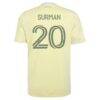 Finn Surman Portland Timbers adidas 2026 Civic Stadium Kit Replica Jersey - Yellow - Detail View