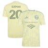 Finn Surman Portland Timbers adidas 2026 Civic Stadium Kit Replica Jersey - Yellow - Front View
