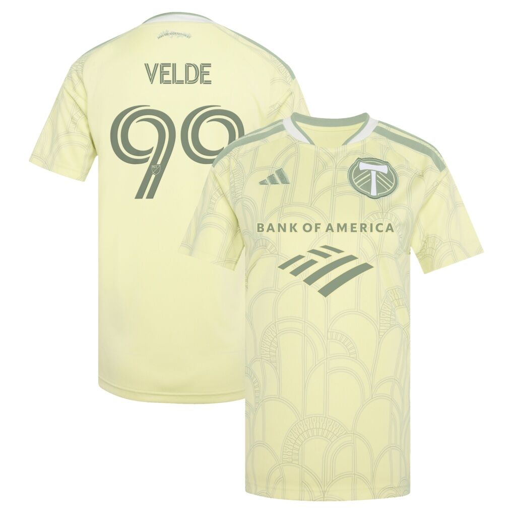 Kristoffer Velde Portland Timbers adidas Women's 2026 Civic Stadium Kit Replica Jersey