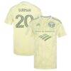 Finn Surman Portland Timbers adidas Women's 2026 Civic Stadium Kit Replica Jersey - Yellow - Front View