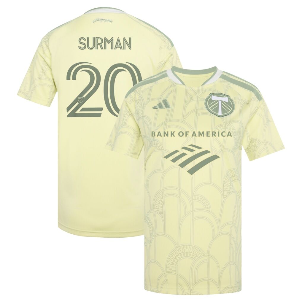 Finn Surman Portland Timbers adidas Women's 2026 Civic Stadium Kit Replica Jersey