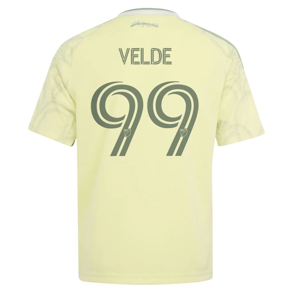 Kristoffer Velde Portland Timbers adidas Youth 2026 Civic Stadium Kit Replica Jersey