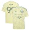 Kristoffer Velde Portland Timbers adidas Youth 2026 Civic Stadium Kit Replica Jersey - Yellow - Front View