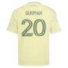 Finn Surman Portland Timbers adidas Youth 2026 Civic Stadium Kit Replica Jersey - Yellow - Detail View