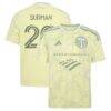Finn Surman Portland Timbers adidas Youth 2026 Civic Stadium Kit Replica Jersey - Yellow - Front View