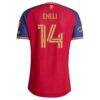 Emeka Eneli Real Salt Lake adidas 2026 The Switchback On-Field Authentic Patch Jersey - Red - Detail View
