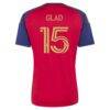 Justen Glad Real Salt Lake adidas 2026 The Switchback Replica Jersey - Red - Detail View