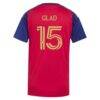 Justen Glad Real Salt Lake adidas Women's 2026 The Switchback On-Field Authentic Player Jersey - Red - Detail View