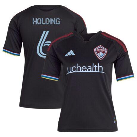 Rob Holding Colorado Rapids adidas Youth 2026 Colorful Colorado Replica Jersey - Black - Front View