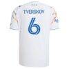 Jeppe Tverskov San Diego FC adidas 2026 Unprecedented Unity Kit On-Field Authentic Patch Jersey - White - Detail View