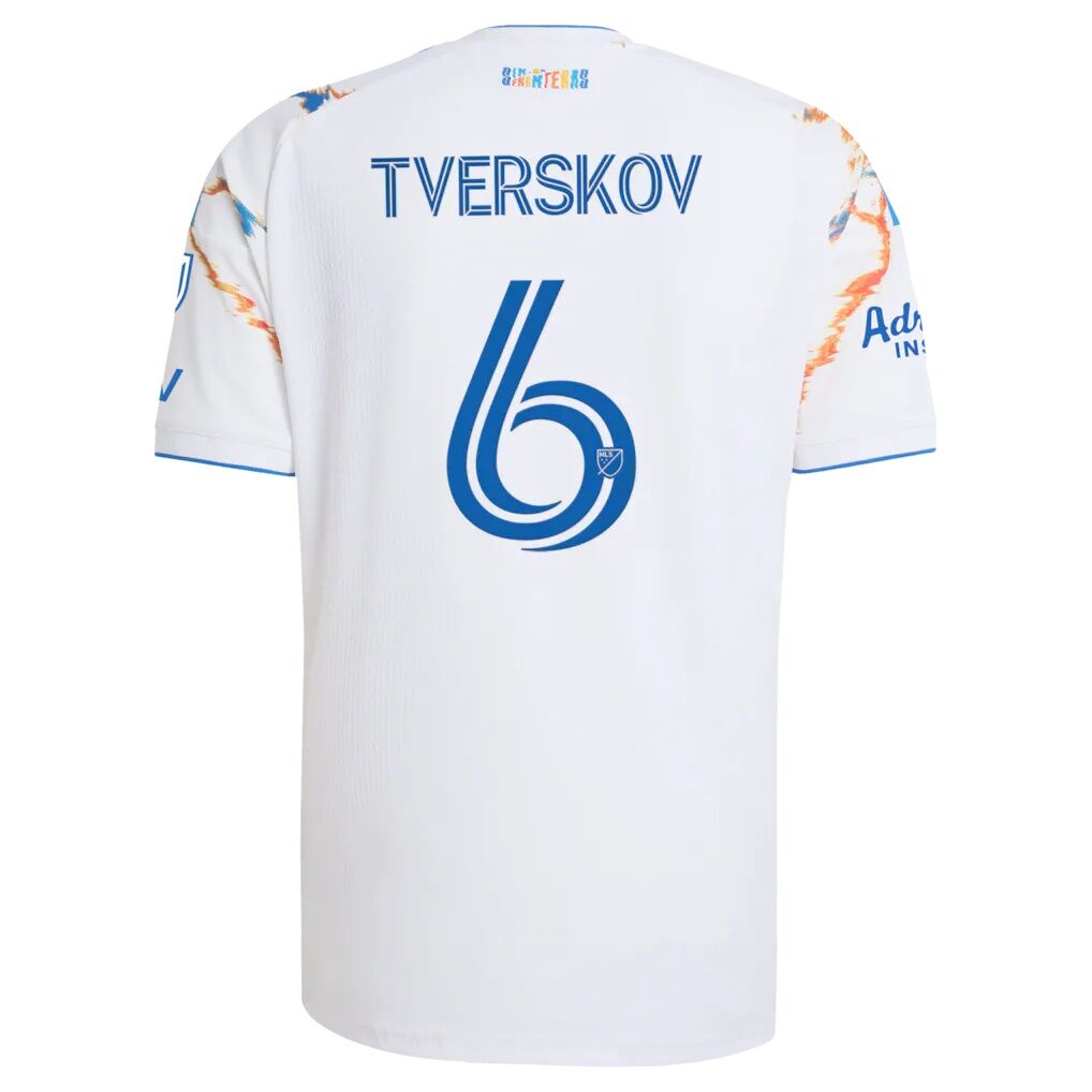 Jeppe Tverskov San Diego FC adidas  2026 Unprecedented Unity Kit On-Field Authentic Patch Jersey