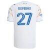 Luca Bombino San Diego FC adidas 2026 Unprecedented Unity Kit On-Field Authentic Patch Jersey - White - Detail View
