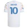 Anders Dreyer San Diego FC adidas 2026 Unprecedented Unity Kit On-Field Authentic Patch Jersey - White - Detail View