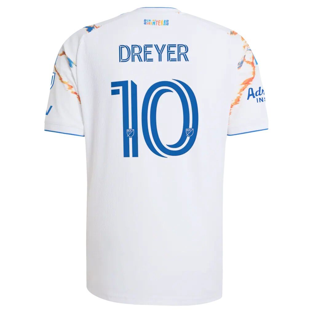 Anders Dreyer San Diego FC adidas  2026 Unprecedented Unity Kit On-Field Authentic Patch Jersey
