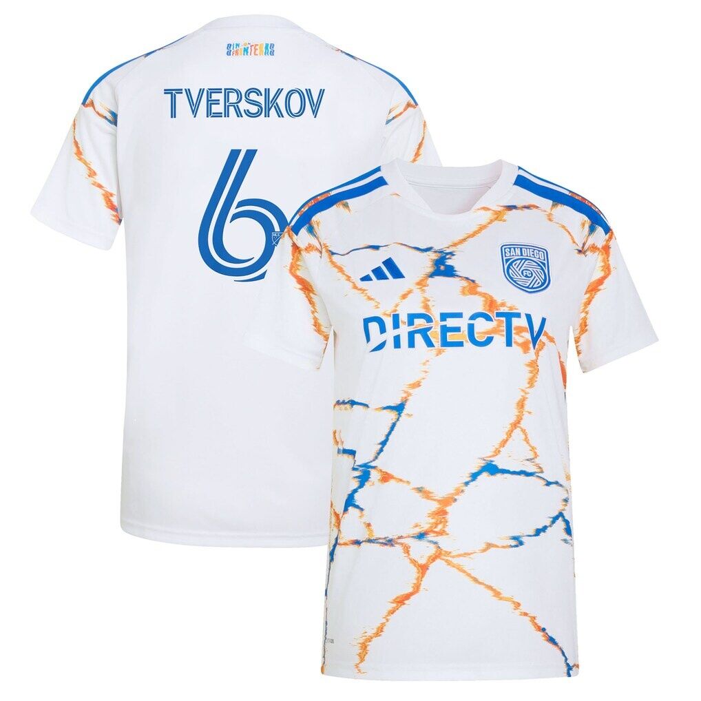 Jeppe Tverskov San Diego FC adidas Women's 2026 Celebration of Unprecedented Unity Kit Replica Jersey