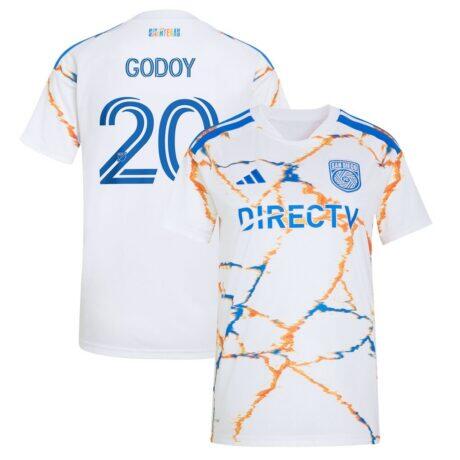 Anibal Godoy San Diego FC adidas Women's 2026 Celebration of Unprecedented Unity Kit Replica Jersey - White - Front View