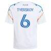 Jeppe Tverskov San Diego FC adidas Youth 2026 Unprecedented Unity Kit Replica Jersey - White - Detail View