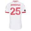 Walker Zimmerman Toronto FC adidas 2026 Winter Kit On-Field Authentic Patch Jersey - White - Detail View