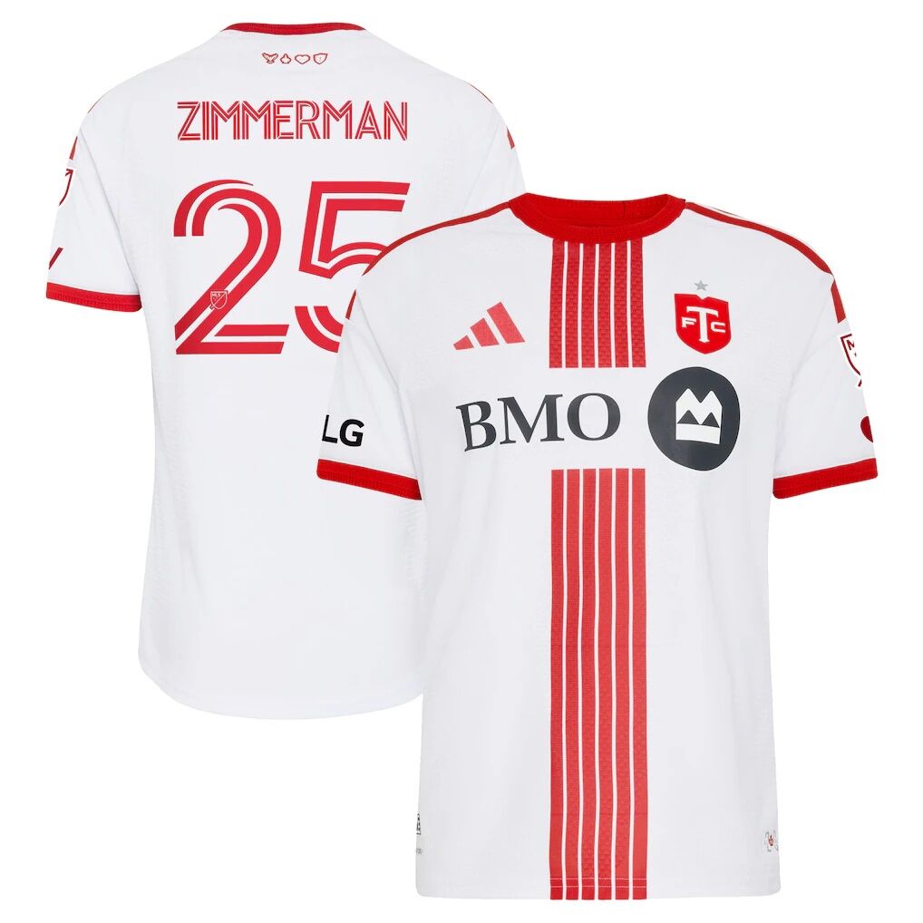 Walker Zimmerman Toronto FC adidas  2026 Winter Kit On-Field Authentic Patch Jersey