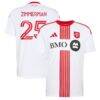Walker Zimmerman Toronto FC adidas 2026 Winter Kit Replica Jersey - White - Front View