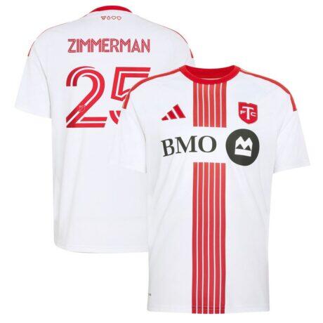 Walker Zimmerman Toronto FC adidas 2026 Winter Kit Replica Jersey - White - Front View