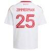 Walker Zimmerman Toronto FC adidas Youth 2026 Winter Kit Replica Jersey - White - Detail View