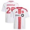 Walker Zimmerman Toronto FC adidas Youth 2026 Winter Kit Replica Jersey - White - Front View