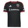 Louis Munteanu D.C. United adidas 2026 Black-and-Red Kit On-Field Authentic Patch Jersey - Black - Side View