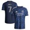 Nicolás Fernández Mercau New York City FC adidas 2026 The All Nations Kit On-Field Authentic Patch Jersey - Blue - Front View