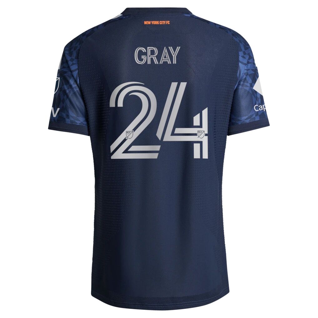 Tayvon Gray New York City FC adidas 2026 The All Nations Kit On-Field Authentic Patch Jersey