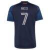 Nicolás Fernández Mercau New York City FC adidas 2026 The All Nations Kit Replica Jersey - Blue - Detail View