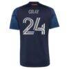 Tayvon Gray New York City FC adidas 2026 The All Nations Kit Replica Jersey - Blue - Detail View