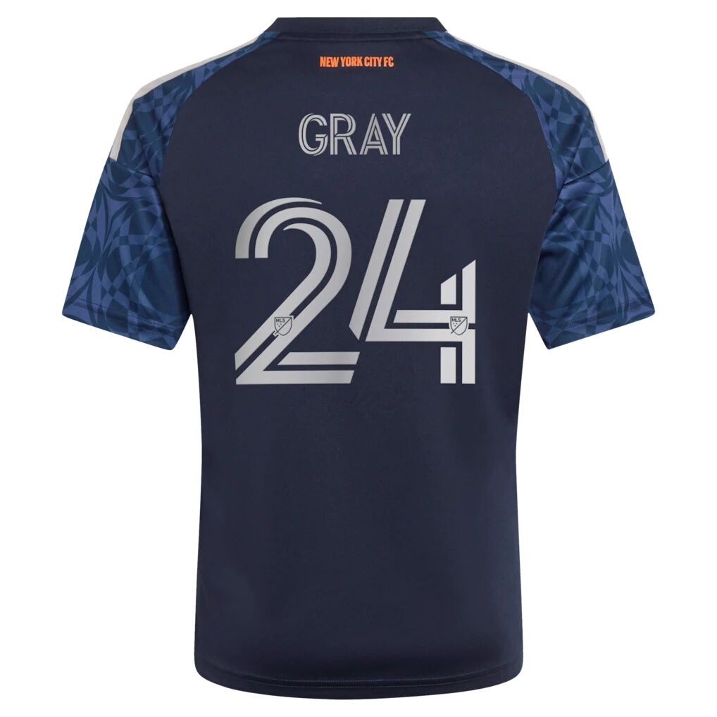 Tayvon Gray New York City FC adidas Youth 2026 The All Nations Kit Replica Jersey