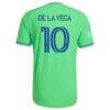 Pedro de la Vega Seattle Sounders FC adidas 2026 The Evergreen State Kit On-Field Authentic Patch Jersey - - Detail View