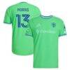Jordan Morris Seattle Sounders FC adidas 2026 The Evergreen State Kit On-Field Authentic Patch Jersey - - Front View