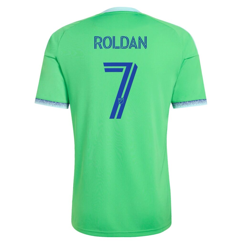 Cristian Roldan Seattle Sounders FC adidas 2026 The Evergreen State Kit Replica Jersey - Rave Green