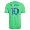Pedro de la Vega Seattle Sounders FC adidas 2026 The Evergreen State Kit Replica Jersey - - Detail View