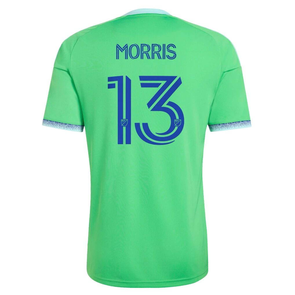 Jordan Morris Seattle Sounders FC adidas 2026 The Evergreen State Kit Replica Jersey - Rave Green