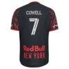 Cade Cowell New York Red Bulls adidas 2026 The Rooted Kit On-Field Authentic Patch Jersey - Black - Detail View