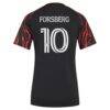 Emil Forsberg New York Red Bulls adidas Women's 2026 The Rooted Kit Replica Jersey - Black - Detail View